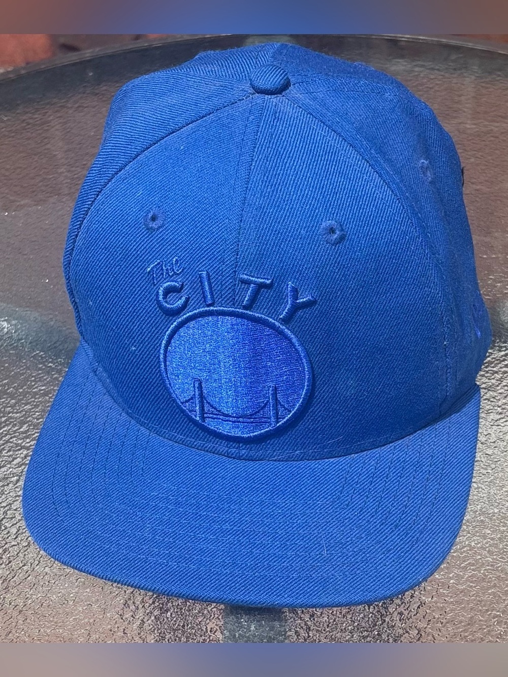 Mitchell & Ness Golden State Warriors The City Blue NBA Basketball Snapback Hat